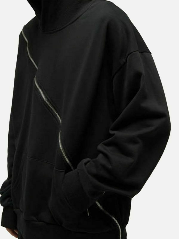 retro zip up hoodie [edgy] streetwear essential 1123